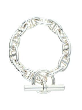 Hermes Chaine D'ancre GM Silver Bracelet